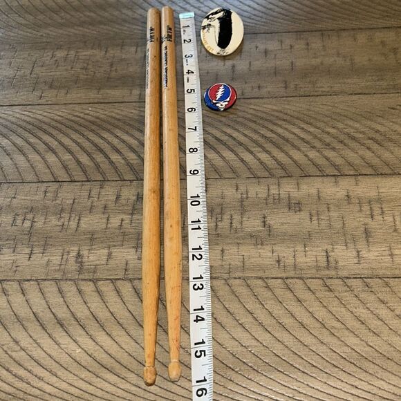 🎶 Drum🥁Sticks VicFirth American🇺🇸Classic 5A 🥁Led Zeppelin & Dead Buttons 2! - Picture 16 of 17